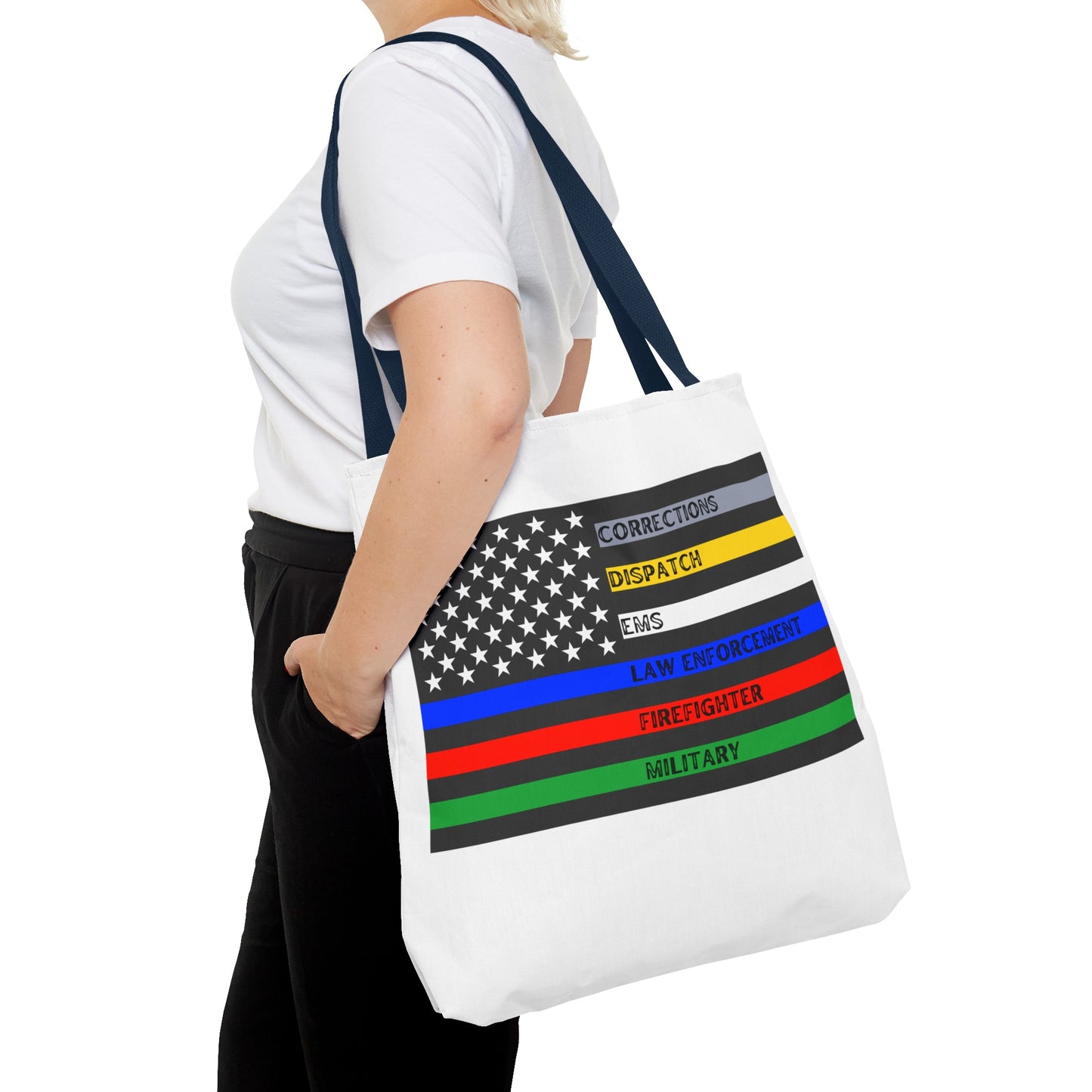 American Heroes Flag Tote Bag
