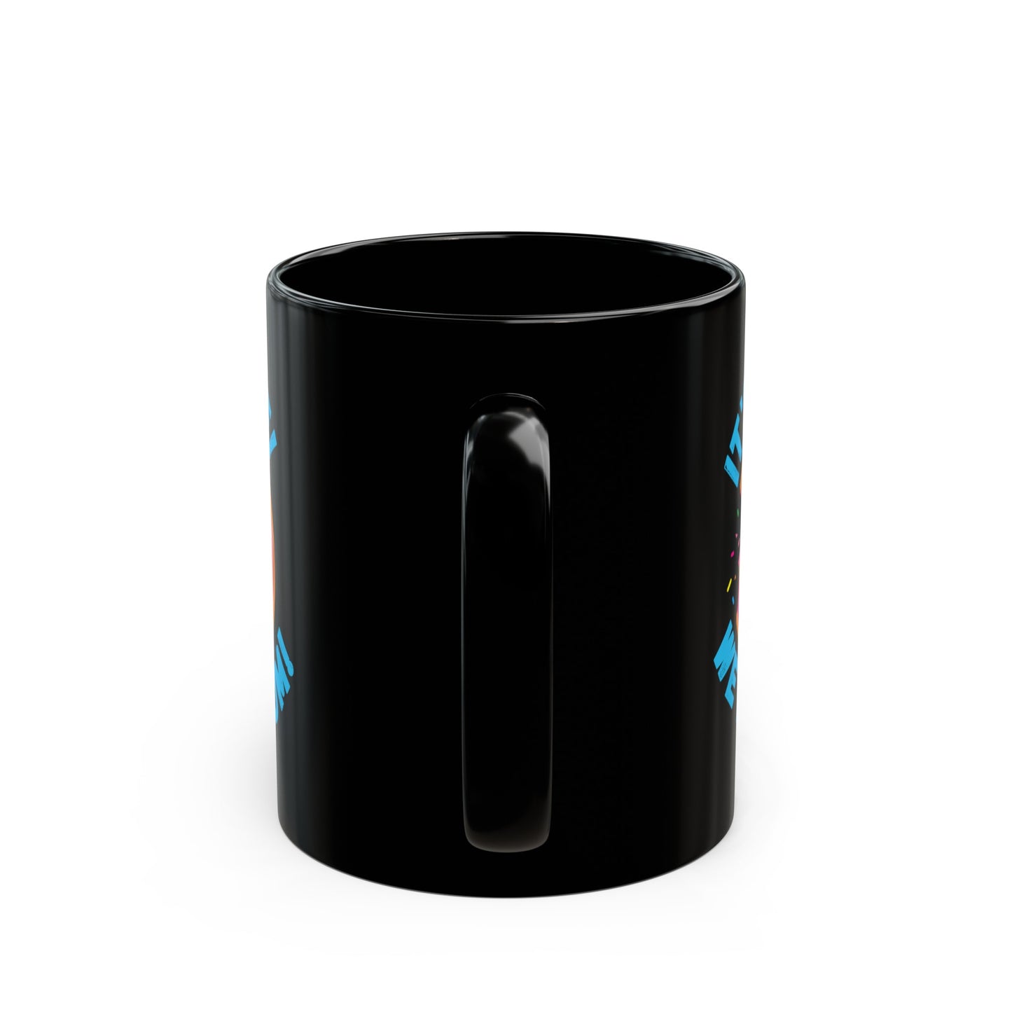 LEO We Love Donuts Black Mug (11oz, 15oz)