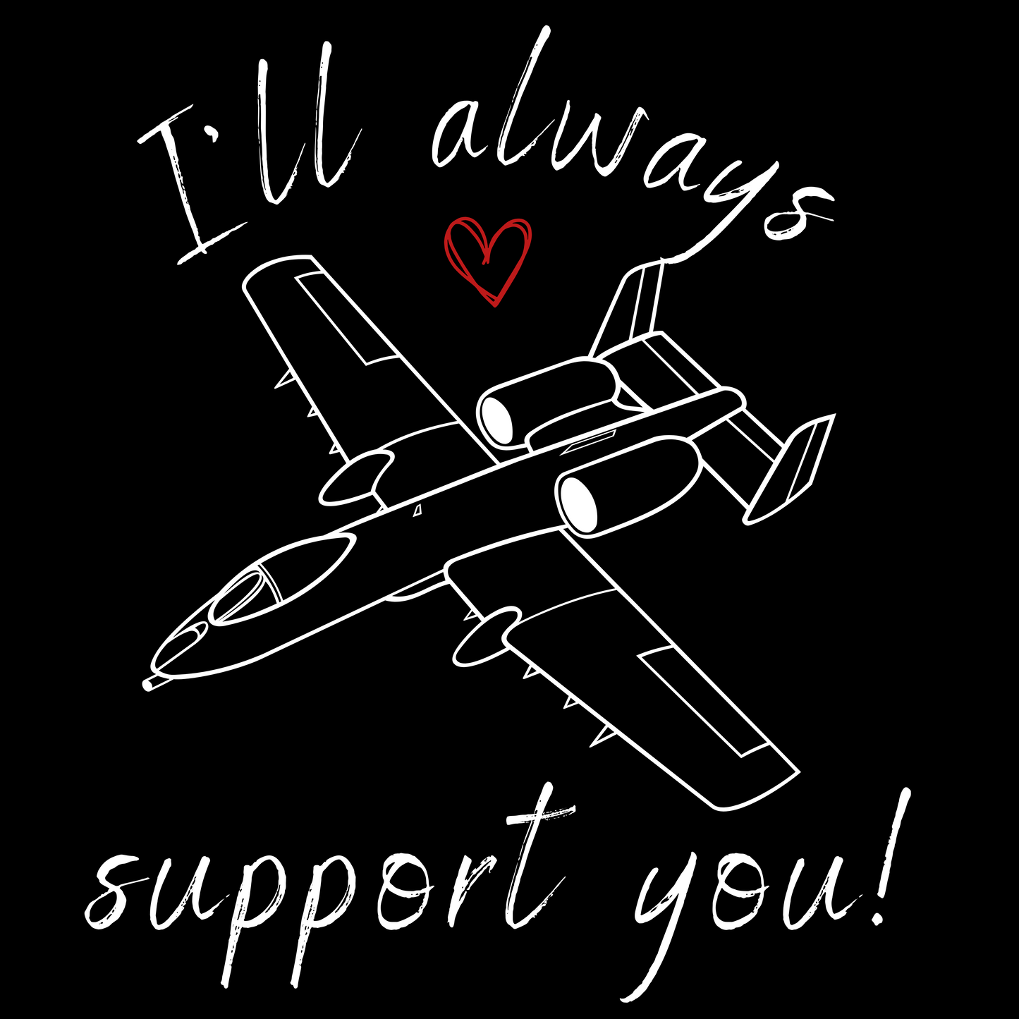 Funny A10 Warthog Support T-shirt